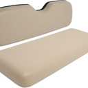 Universal Golf Cart Rear Flip Seat Replacement Cushions for EZGO, for Club Car, for Yamaha, Buff