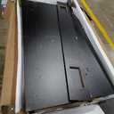 Tribesigns 8FT Conference Table, 94.48L x 47.21W x 29.52H Inches Boat Shaped Meeting Table with Rectangle Grommet, Modern Seminar Boardroom Table for Office Conference Room (Grey & Black, 8ft)