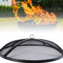 JINIHFW Fire Pit Spark Screen,Fire Pit Screen 40 inch Round,Outdoor Fire Pit Spark Screen Guard Accessory,Mesh Design Spark Guard Perfect for Patio Fire Pit,Outdoor Backyard Heavy-Duty Round Firepit