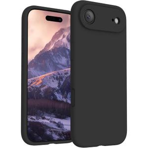 FireNova Magnetic for iPhone Air Case, Compatible with MagSafe, [Integrated Silicone Camera Control Button] [Camera Protection] Microfiber Lining Phone Case for iPhone 17 Air, 6.5", Black