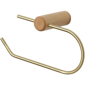 Wood Toilet Paper Holder No Drill Storage Towel Hanger Bathroom Accessories Simple Vintage Toilet Paper Holder Bathroom