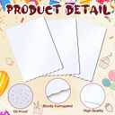 Maxdot 20 Pcs 26 x 18 Inch Rectangle Cake Boards Disposable Single Wall Cake Pad Scalloped Full Sheet Dessert Base White Corrugated Pastry Food Tray Plate for Pizza Display Holiday Party Supplies