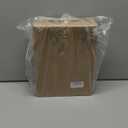 Sealegend Magnetic Lint Bin for Laundry Room with Dryer Lint Brush, Wall Mounted Metal Trash Can with Lid for Dryer, Space-Saving Laundry Organization and Storage, White