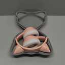 LOBKIN Active Noise Cancelling Headphones for Kids,Kids Headphones ANC Bluetooth 5.4 Wireless with Mic 50H Playtime Safe Volume Limited Foldable for Boy Girl Travel/School/iPad (Pink)