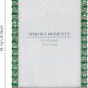 Mimosa Moments Christmas Picture Frame with Green Rhinestones 4x6" photo