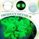 5 Rolls Glow in The Dark Chenille Yarn Luminous Crochet Fancy Fun Yarn Glow Sewing Craft for DIY Arts Winter Christmas Knitting Crocheting Supplies 76.5 Yard Per Roll(Vibrant Colors)