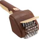 Electric Grill Brush for Outdoor Grill, Cordless Electric Grill Cleaner, Rechargeable Grill Cleaning Stainless Steel Brush, Grill Scraper, BBQ Accessories Brown