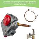 110-326 Gas Water Heater Valve,Natural Gas Water Heater Thermostat, Water Heater Replacement Parts Gas Control Valve with 3.8" Shank, 2.2" W.C,Copper Probe (Replacement Parts Kit)
