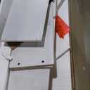 Yaheetech TV Stand for 65 Inch TV, Farmhouse Entertainment Center with Sliding Barn Doors, TV Media Console for Living Room, White & Espresso (58  16  28 in)