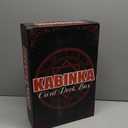 Trading Card Storage Box with Commander Display , 5-Row Deck Case with Removable Lid; 3900+ Card Deck Box for MTG TCG Sports Card, 5 Top Loaders, 5 Stoppers, 48 Dividers,1 Dice Tray (Black Red)