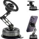 EdenseeLake Magsafe Car Phone Holder, 360 Adjustable Car Phone Mount, Strong Magnetic Vacuum Suction Cup Phone Holders for Your Car, 17 Pro Max 16 15 14 13 12 Air Plus