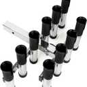 Adjustable Fishing Rod Holder for Truck 2" Hitch Receivers  Holds 6-10 Rods, 3 Angles, Quick Release, Anti-Shake Elastic Straps, Stainless Steel Fishing Pole Holder for Truck