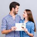 4 x Funny Valentines Day Card for Dog Dad Valentines Day Card from Dog Valentine's Day Gifts for Dog Dad from Daughter Son Valentines Card Gifts for Men Husband Dog Owner Dog Lover with Envelope