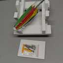 MIXXIDEA Squirrel Feeder Table with Umbrella, Wooden Squirrel Picnic Table Feeder, Sturdy Squirrel Feeder Corn Cob Holder, with Solid Structure and 2 x Thick Benches(Colorful)