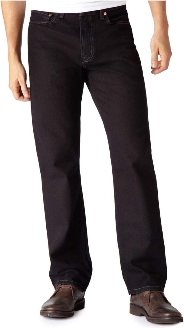 Levi's Men's 550 Relaxed Fit Jean (31W x 30L, (New) Black)