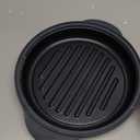 MACONEE Microwave Grill Pan | Microwave Griller, Griddle & Crisper Pan with Lid for Grilling, Browning, and Crisping Foods Microwave Cookware for Grill Meat, Sandwich & Vegetable inside a Microwave