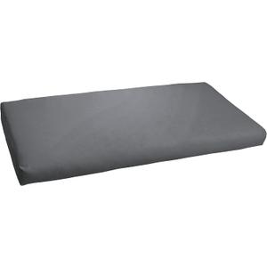 Sorra Home AMCS104290 Bench Cushion, 60 in x 19 in x 3 in, Poly Solid-Charcoal