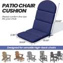 50x19.6 In Adirondack Chair Cushion Set of 2, Outdoor Chair Cushion