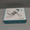 JONYJ Handheld Car Vacuum Cleaner, 16000PA Hand Held Vacuum Portable Cordless, 2 in 1 Air Duster and Vacuum Cleaner with LED Light, Multi-Nozzles, 120W High Power Mini Vacuum for Home, Pet, Office (White & Blue)