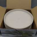 Grow Forward Premium Wheat Straw Plates - 10 Inch Reusable Hard Plastic Dinner Plates Set of 8 - Unbreakable & Microwave Safe Dishes for Dessert, Camping, RV, Outdoors, Patio, Kitchen - Sahara