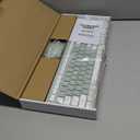 Wireless Keyboard and Mouse Combo, Full-Sized Wireless Keyboard and Adjustable DPI Mouse, 2.4GHz USB Receiver, Silent Keyboard and Mouse for PC, Windows, MAC, Desktop, Laptop (Avocado Green)