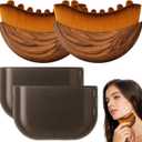 2 x Lymphatic Contour Face Brush - Facial Massage Tool for Lymphatic Drainage, Contouring & Relaxation | Gentle Gua Sha Brush & Skin Care Tools for Daily Routine2 PCS