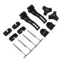DICMIC Universal Replacement and Accessories Part Kit for Hard Tri-fold & Quad-fold Truck Bed Cover Include Nut, T-Bolt and Tonneau Cover Clamp, 2X Rear Clamp