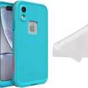 LifeProof FR Series Waterproof Case for iPhone XR (Only) - with Cleaning Cloth - Non-Retail Packaging - Boosted (Blue Atoll/Hawaiian Ocean/Emberglow)