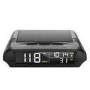 Car Wireless Headup Display Solar GPS Digital Speedometer with LCD Screen Overspeed Alarm KMH/MPH Time/Altitude/Temperature/Speed Display