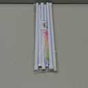 2 Pack Spring Tension Curtain Rod 32.5 to 58 inch Adjustable Curtain Rods No Drilling Spring Loaded Curtain Rods for Windows Doors, White