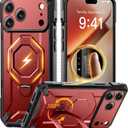 TONGATE for iPhone 17 Pro Max Case with 360° Spin Magnetic Stand, [Military-Grade Protection]  iPhone 17 ProMax, Red