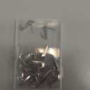 Hotop 15 Pieces 20 Lbs Pin Hooks Push pin Hangers Metal Hooks Picture Hanging Nails for Home Office Wooden or Fabric Wall(Silver)