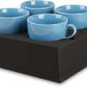 Foam Cup & Glass Holder  Grey Sponge Tray, 4-Slot for (2.63.1 / 6.58 cm) Standard Mugs  Sturdy Travel Drink Campervan Storage, Beverage Organizer for RV, Camper, Boat & Motorhome