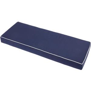 60 Inches Outdoor Bench Swing Cushions,Large 3 Seater Water Resistance Foam Cushion for Patio Porch Furniture (60x18x3 inch, Navy)