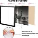 Annecy 14x20 Picture Frame Black1 Pack, 14x20 Picture Frame for Wall Decoration, Classic Black Minimalist Style Suitable for Decorating Houses, Offices, Hotels