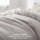 Bedsure King Size Comforter Set - Taupe Soft Bedding for All Seasons, Cationic Dyed Bed Set, 3 Pieces, 1 King Size Comforter (104"x90") and 2 Pillow Shams (20"x36"+2")