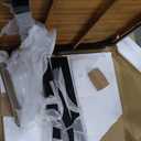 Christopher Knight Home Zak Outdoor 71" Acacia Wood Dining Table, Teak Finish, Black