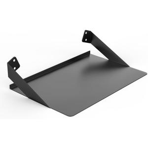 Metal Floating Floating Wall Hanging Shelving, Adhesive Wall Display Book Shelf Stand for Plant Pot, Speaker, Security Camera, Figures in Office and Home, Black 12x8 inch(30x20cm)