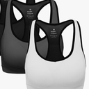 MIRITY Women Racerback Sports Bras - High Impact Workout Gym Activewear Bra XL 2 Pisces