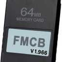 PS2 FMCB Free McBoot Card v1.966 Meory Card 64 MB for PS2 - Plug and Play PS2 Memory Card -Runs Games in USB Disk or Hard Disk