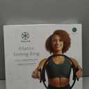 Gaiam Pilates Ring Fitness Circle - Lightweight & Durable Foam Padded Handles, Flexible Resistance Exercise Equipment for Toning Arms, Thighs/Legs & Core (15", Black)