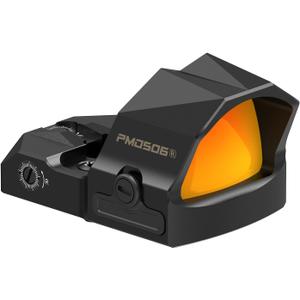 VOTATU PMD506-R 2 MOA Dot 64 MOA Circle Red Dot Sight with Doctor Cut, Multiple Reticle Reflex Sight for Pistol, Picatinny Mount Included