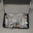 Asidrama 10 Pack Matte Black and Champagne Bronze Kitchen Knurled Cabinet Knobs Dresser Knob Drawer Knobs Cabinet Hardware Zinc Knob for Dresser Drawers (Single Hole Knob)