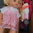 Baby Care Doll Toys Set, 36PCS Dolls Playset, Hair Salon Pretend Play Toddler Doll Toys Incl 14'' Baby Dolls Toy, Backpack, Hair Dryer, Curler, Xmas Gifts for Age 3 4 5 6+ Years Old Girls Kids