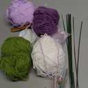 INFUNLY 10 pcs Tulip Crochet Kits for Beginners Complete Flower Crochet Kits for Adults Starters with Instruction and Video Tutorials Crochet Kit Gift for Mother's Day Wedding Birthday