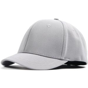 Short Brim Stretch Fitted Baseball Caps Men's Solid Structured Full Closed Cap Curved Brim Elastic Closed Back Hat K272