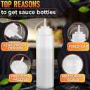 10-Pack Plastic Condiment Squeeze Bottles 24 oz Refillable Squirt Bottles with Narrow Tip Leak-Resistant | Great for Oil, Sauces, Ketchup, Dressing, Mayonnaise, Syrup, Summer BBQ, Kitchen & Catering