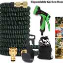 Pocket Hose 25 FT Copper Bullet Expandable Garden Hose w/10 Pattern Thumb Spray Nozzle AS SEEN ON TV 650psi 3/4 in Patented Lead-Free Ultra-Lightweight Solid Copper Anodized Aluminum