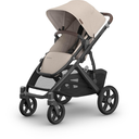UPPAbaby Vista V3 Convertible Single-to-Double Stroller for Baby & Toddler, 30+ Configurations, Car Seat Compatible, All-Wheel Suspension, XL Basket Julian Ada (Sandstone Mélange)