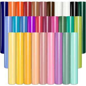 Tintnut Puff Heat Transfer Vinyl- 30 Sheets 12 x 10inches 3D Foaming Puff HTV Colorful Puffy Iron on Vinyl for T-Shirts DIY